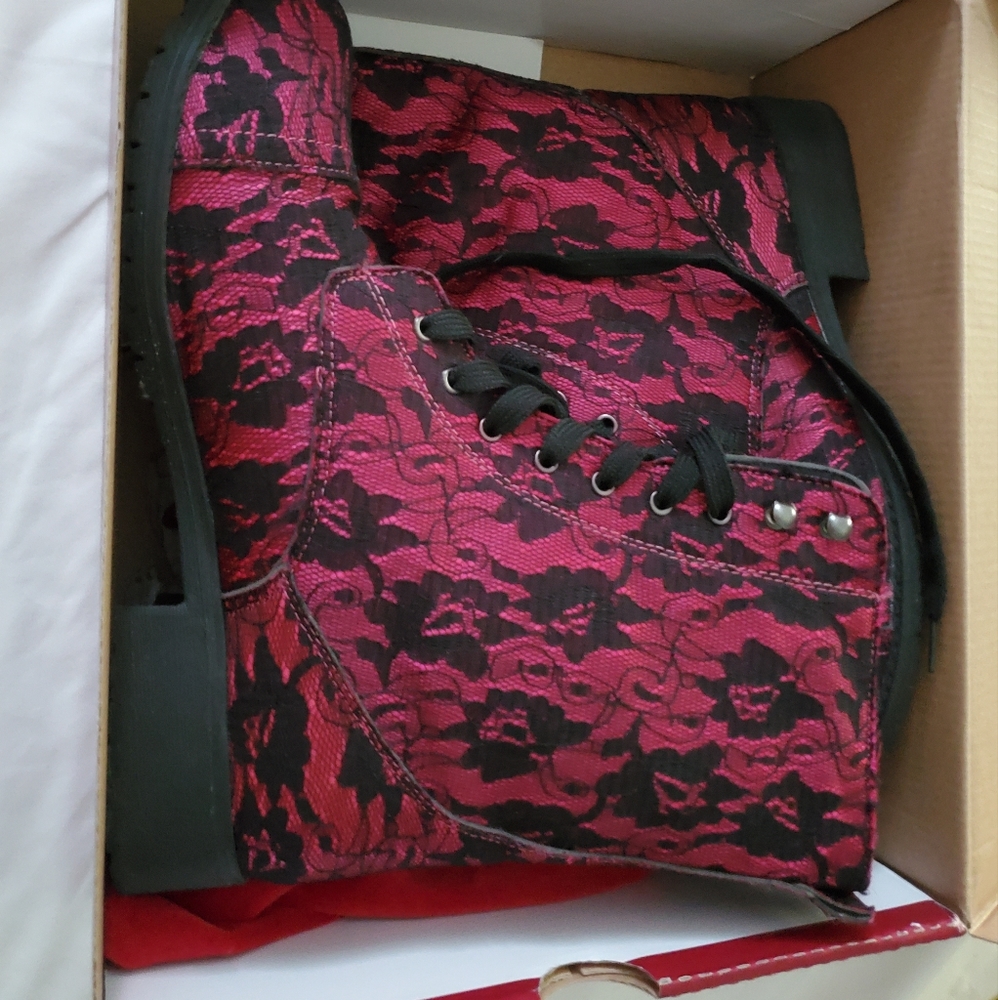 Pink boots